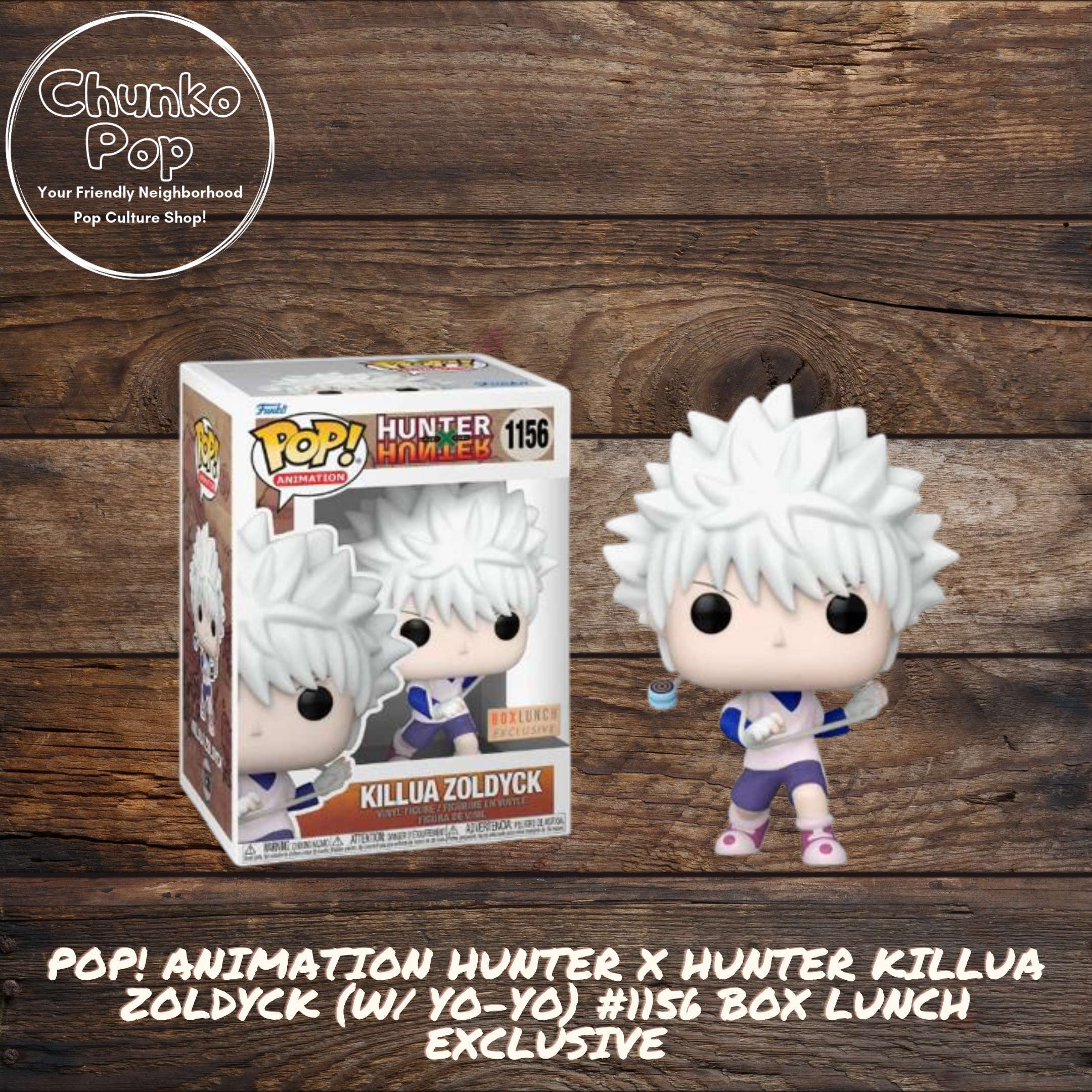 Pop! Animation Hunter X Hunter Killua Zoldyck (W/ Yoyo) 1156 Box